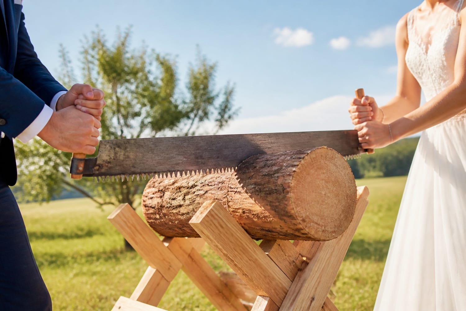germany-one-log-two-people